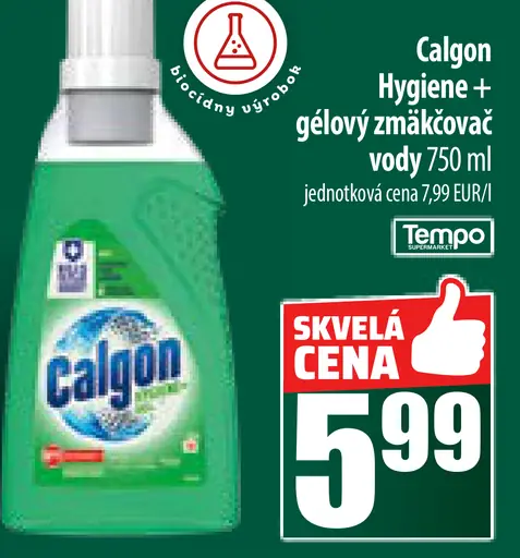 Calgon Hygiene + gélový zmäkčovač vody
