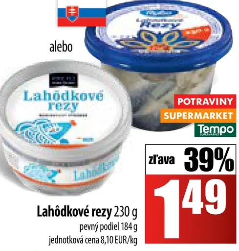 Lahôdkové rezky