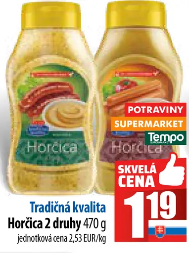 Tradičná kvalita Horčica