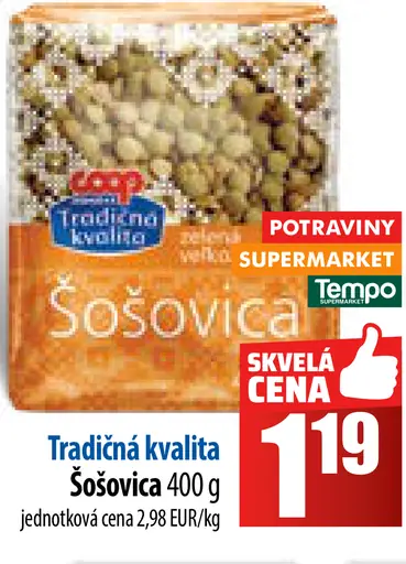 Tradičná kvalita Šošovica