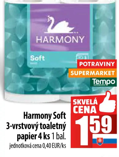 Harmony Soft 3-vrstvový toaletný papier