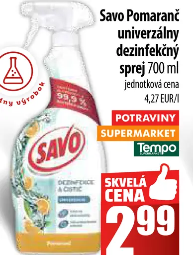 Savo Svieži vánok univerzálny dezinfekčný sprej