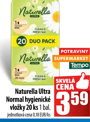 Naturella Ultra Normal hygienické vložky