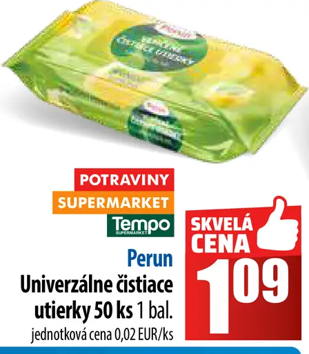 Perun Univerzálne čistiace utierky