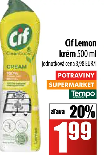 Cif Lemon krém