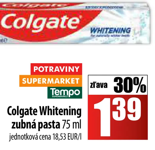 Colgate zubná pasta Whitening