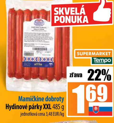 Mamičkina dobroty Hydinové párky