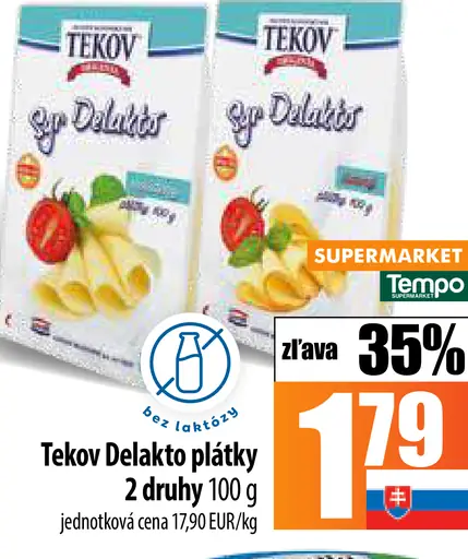 Tekov Delakto plátky