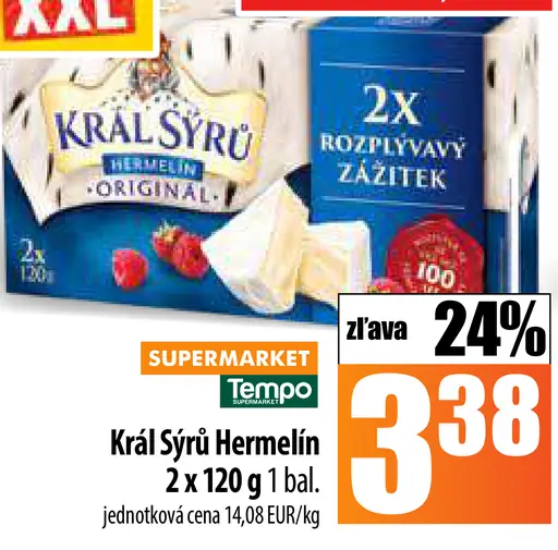 Kráľ sýru hermelín
