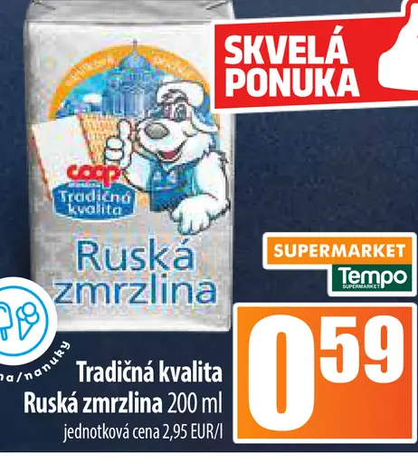 Tradičná kvalita Ruská zmrzlina