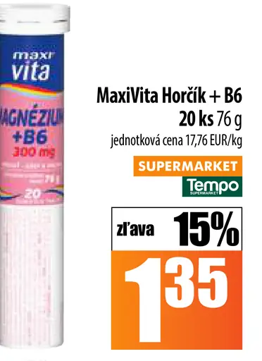 MaxiVita Horčík + B6
