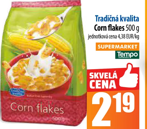 Tradičná kvalita Corn flakes