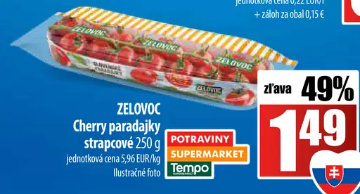 Zelovoc Cherry paradajky strapcové