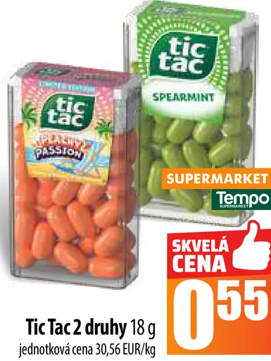 Tic Tac 2 druhy