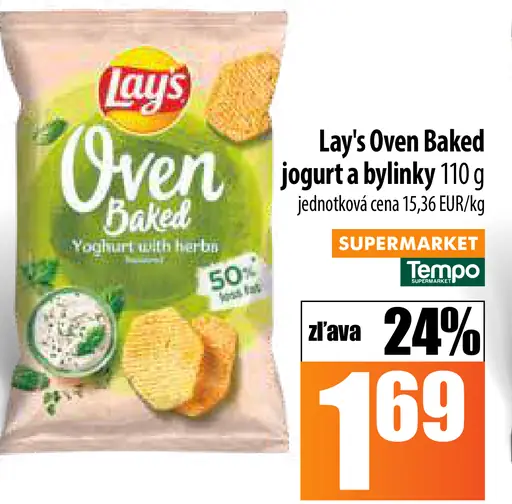 Lay's Oven Baked jogurt a bylinky