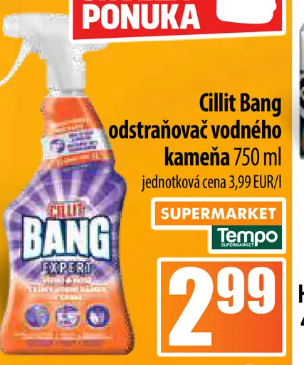 Cillit Bang odstraňovač vodného kameňa