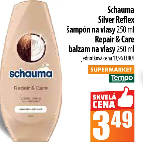 Schauma Silver Reflex šampón a Repair & Care balzam na vlasy