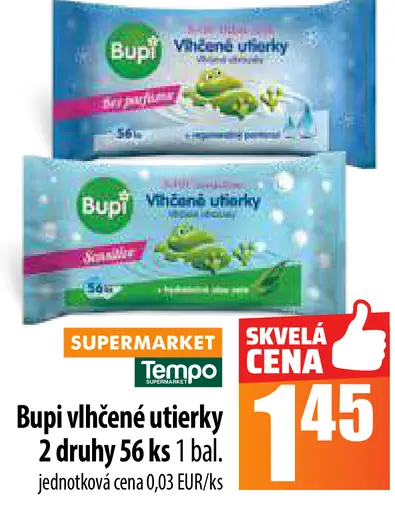 Bupi vlhčené utierky