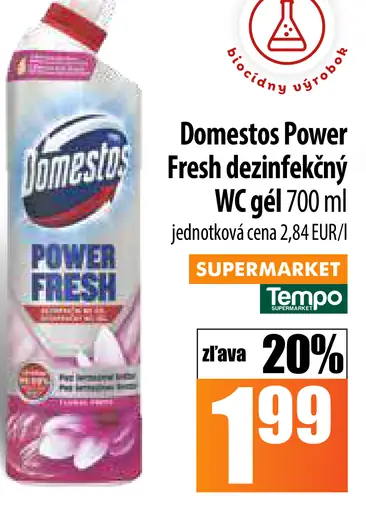 Domestos Power Fresh dezinfekčný WC gél