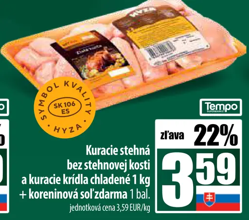 Kuracie stehná bez kosti a kože