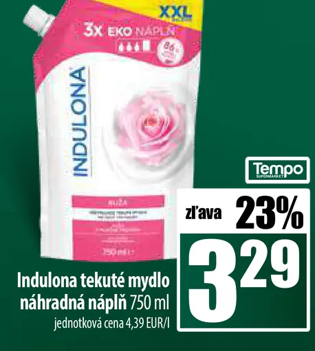 Indulona tekuté mydlo náplň