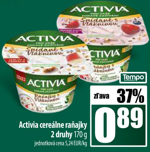 Activia cereálne raňajky