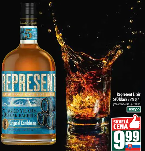 Represent Elixir 5YO black 38%