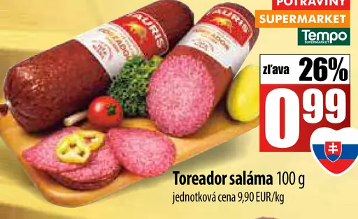 Tempo Toreador saláma