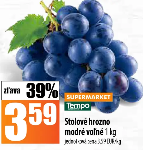 Stolové hrozno modré