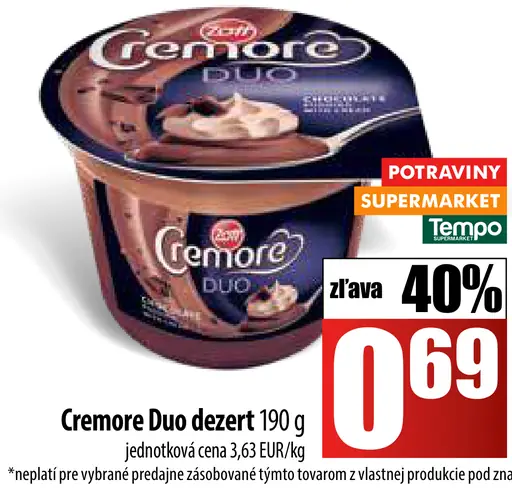 Zott Cremore Duo dezert