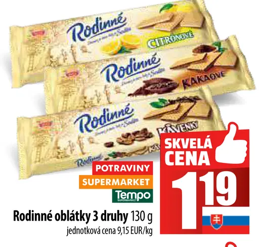 Rodinné oblátky 3 druhy
