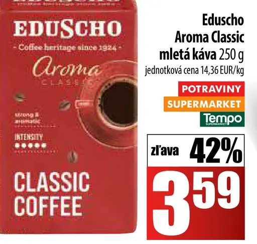 Eduscho Aroma Classic pražená mletá káva