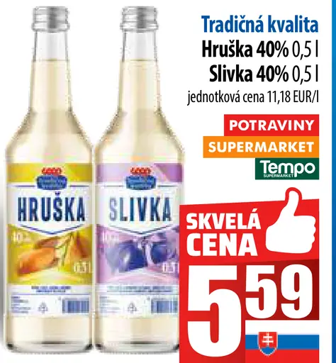 Tradičná kvalita Hruška 40% Slivka 40%