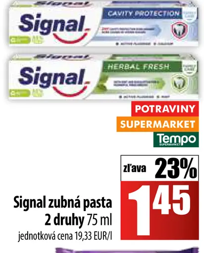 Signal zubná pasta