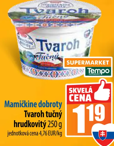 Mamičkine dobroty Tvaroh tučný hrudkovitý