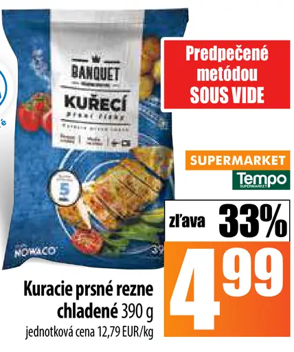 Banquet kuracie prsia rezne predvarené