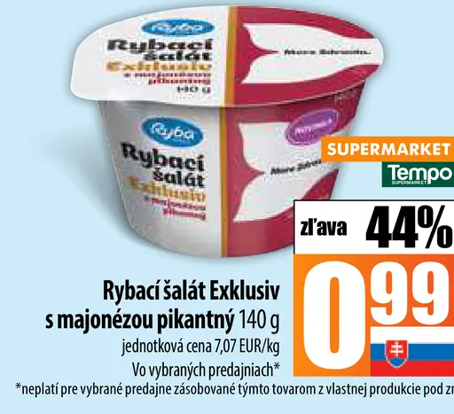 Rybací šalát Exklusiv s majonézou pikantný