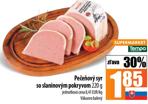Pečeňový syr so slaninovým pokryvom