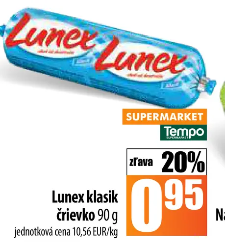 Lunex klasík črievko