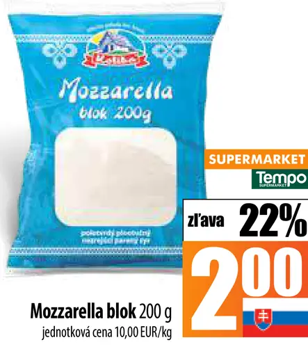 Mozzarella blok