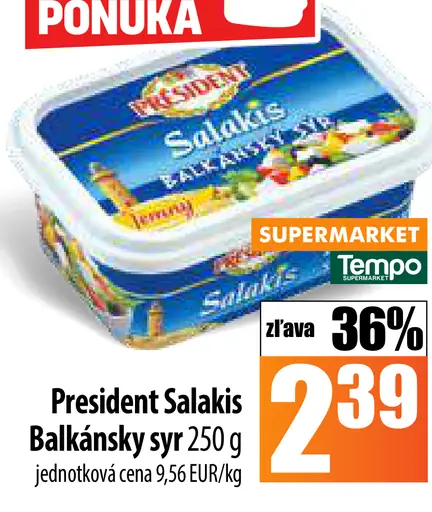 President Salakis Balkánsky syr