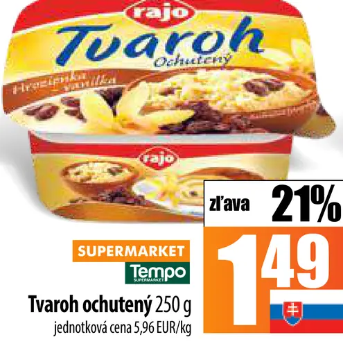 Rajo tvaroh ochutený
