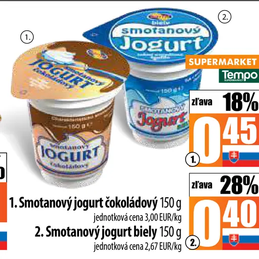 Tempo Smotanový jogurt čokoládový