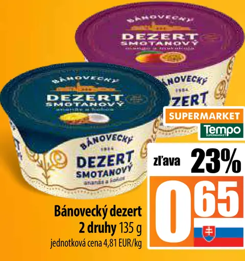 Rajo Bánovecký dezert