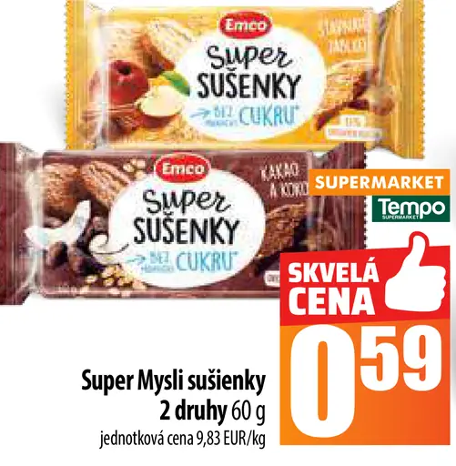Emco Super Mysli sušienky 2 druhy