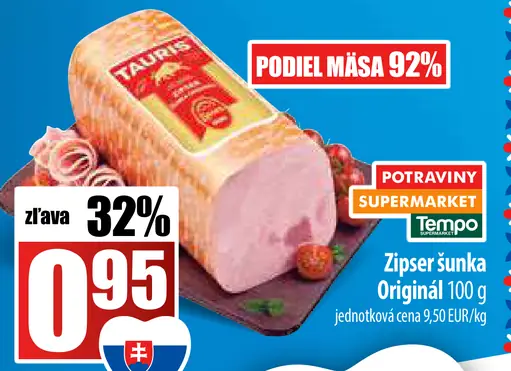 Tauris Zipser šunka originál