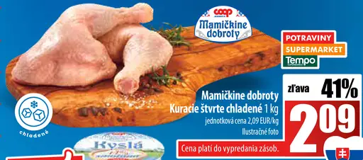 Mamičkiné dobroty Kuracie štvrté chladené