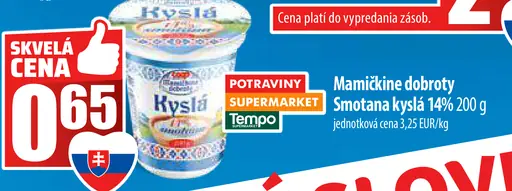 Kyslá smotana 14%