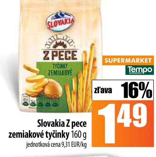 Slovakia Z Pece Tyčinky zemiakové