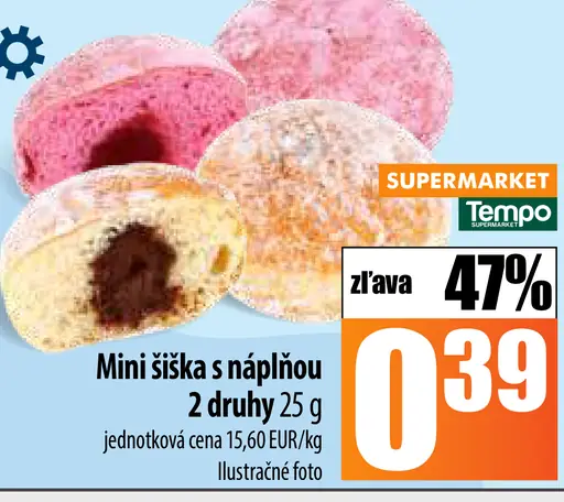 Mini šiška s náplňou 2 druhy